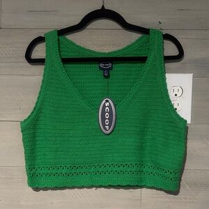 Closet Vibrant Green Knit Tank Top